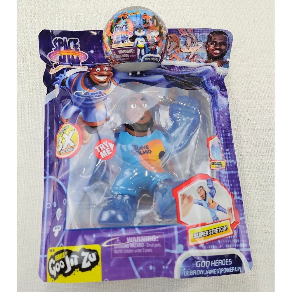 Space Jam A‎ New Legacy Goo Heroes Lebron James Power Up Toy & Mini Figure New